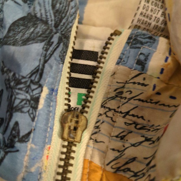 VTG EVR Size XL Air Balloon Full Zip Jacket - 100% Silk (Broken Zipper) - Picture 3 of 8